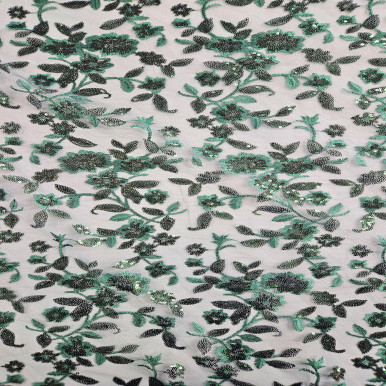 Embroidered Tulle - Botella