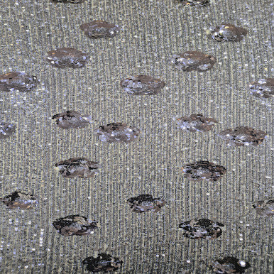 Sequins Sewn on Mesh - Marino 230838D