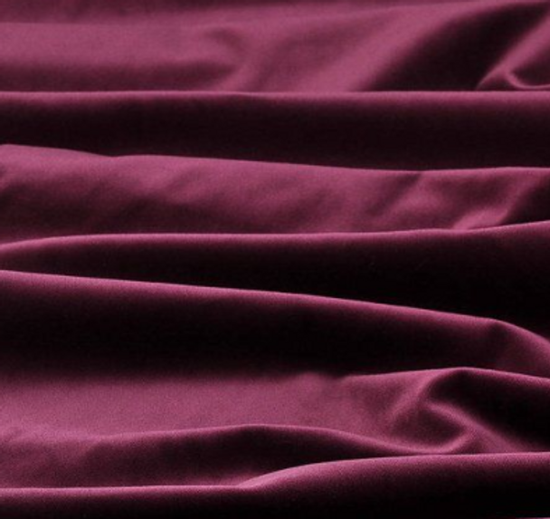 Pure Cotton Velvet - Burgundy 211026N