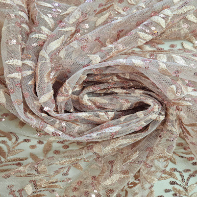 Embroidered Tulle - Rosa 227613AR