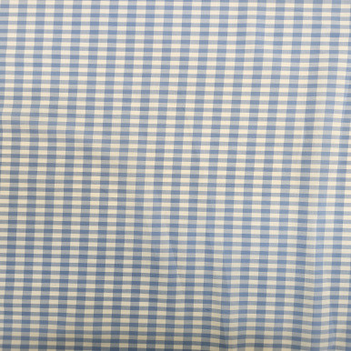 Pima Cotton Gingham Light Blue 241504A