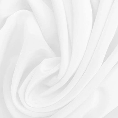 Silk Crepe De Chine - White 000 214865A