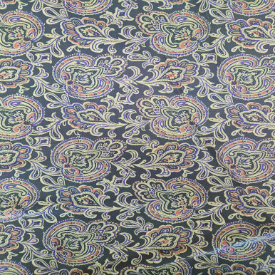 Japanese Designer Cotton Print - Dark Grey 205419A