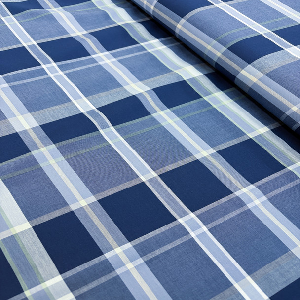Pima Cotton Shirting - Blue  242084B