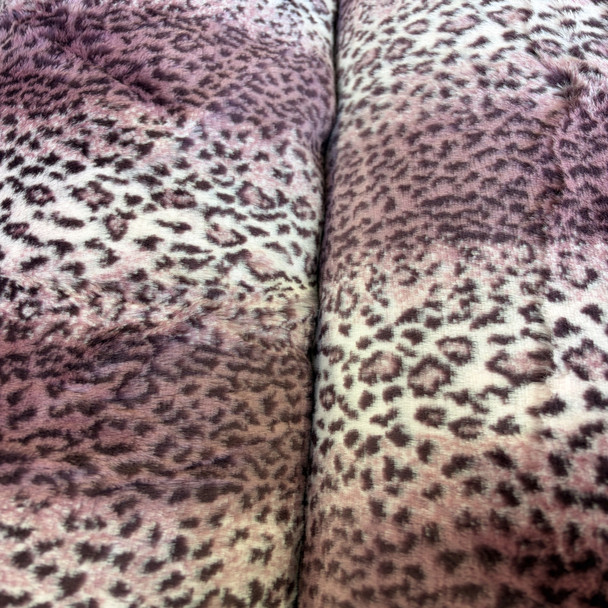 Luxury Faux Fur - Leopard Pink and White 204785J