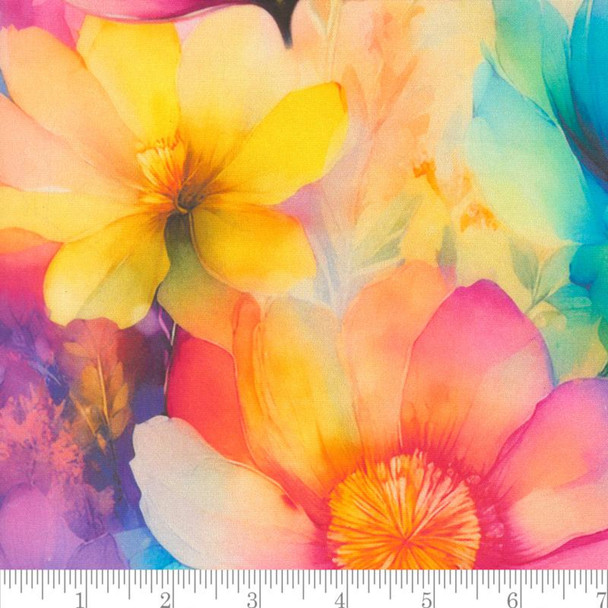 108" Wide Quilt Back - Gradients Gallery Rainbow 201151D