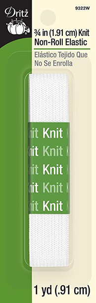 3/4" Knit Non-Roll Elastic (1 yd)