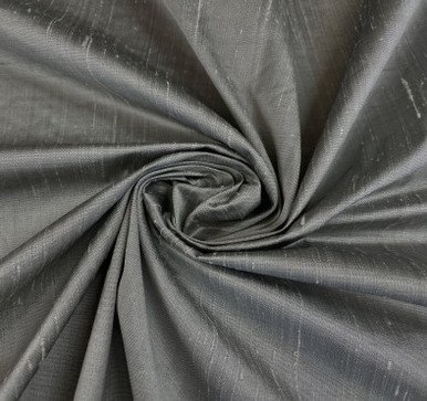 Slate Pure Silk Dupioni | G Street Fabrics