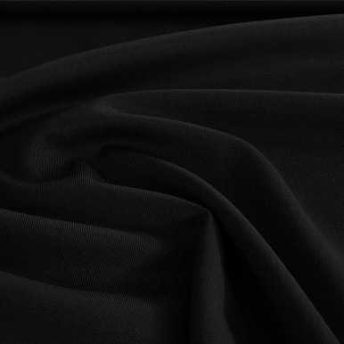 Black Superfine Wool Gabardine | G Street Fabrics