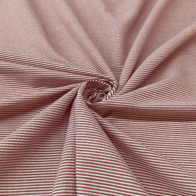 Stripe Red/White Pure Cotton Seersucker | G Street Fabrics