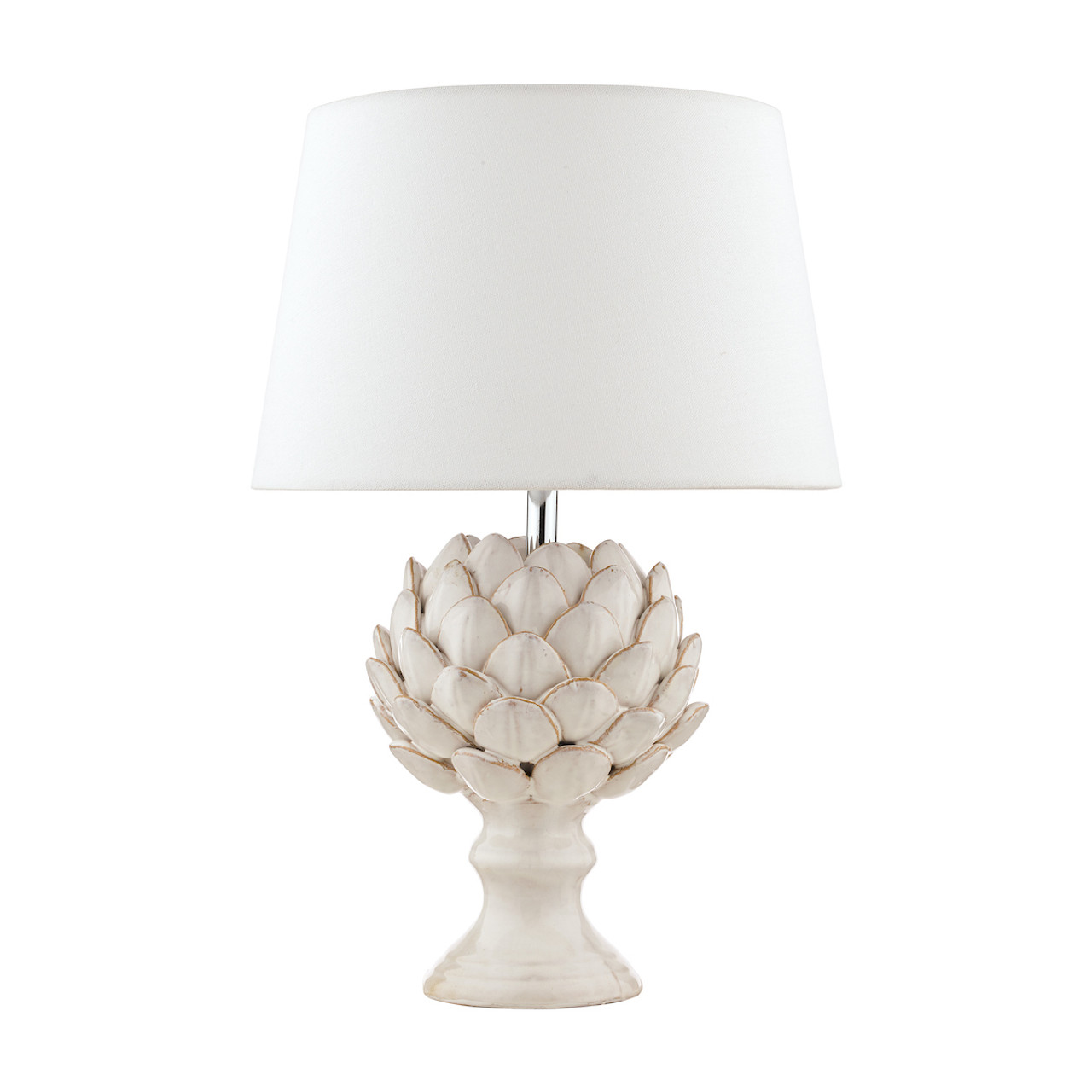 Leafy Artichoke Ceramic Table Lamp Off White By Regina Andrew - White –  Modish Store