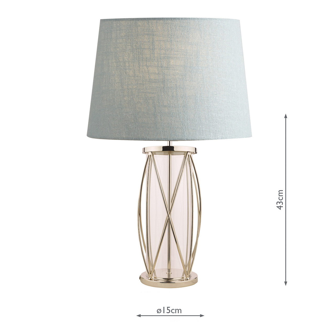 nickel table lamp base