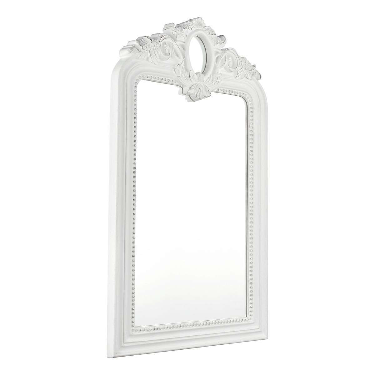 Laura Ashley Alana Rectangle Mirror Distressed Ivory 120 x 71cm