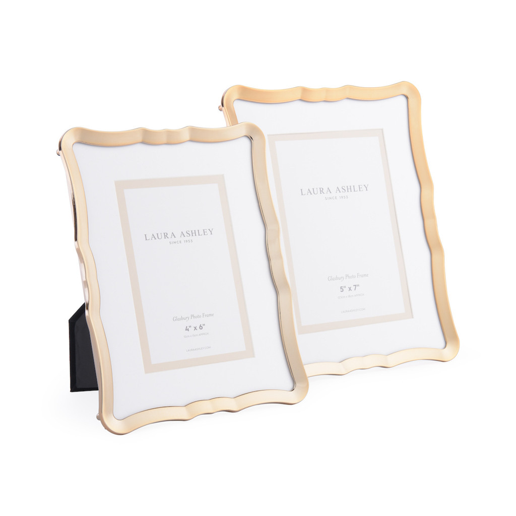 Glasbury Photo Frame Polished Gold 4x6 inch by Laura Ashley | The