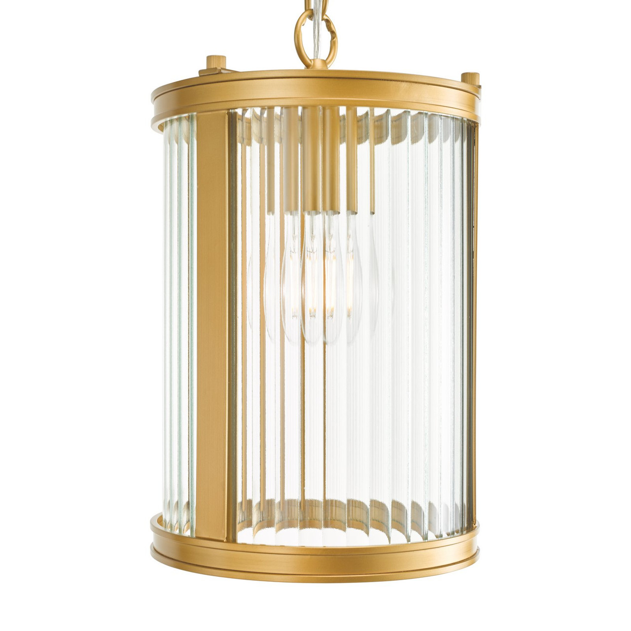 Bronzed Ribbed Glass Bianka Pendant Bronze and Ribbed Glass | The Home Library, Wilmslow ...