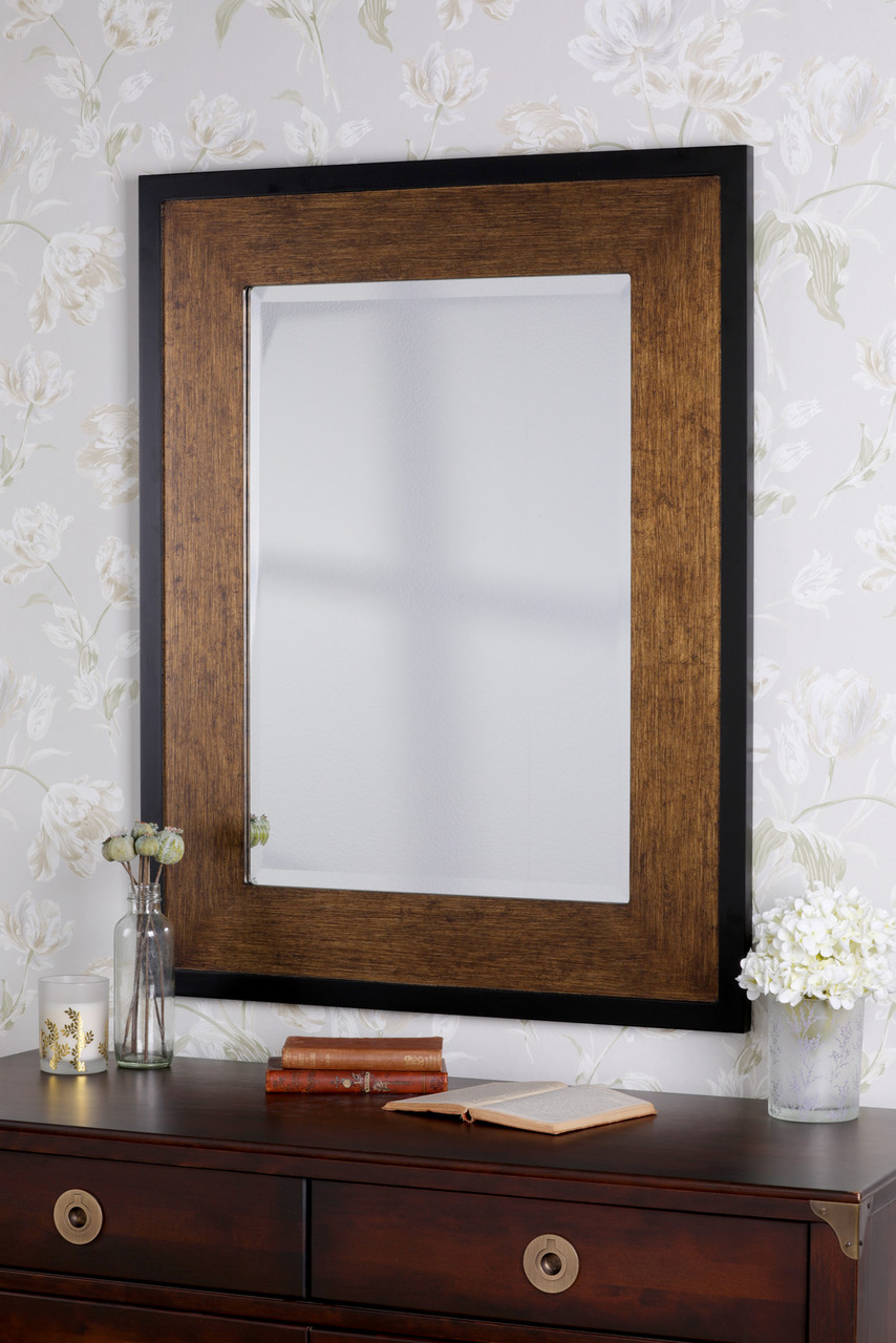 Laura Ashley Cara Mirror Mottled Bronze 93 X 72.5cm | The Home