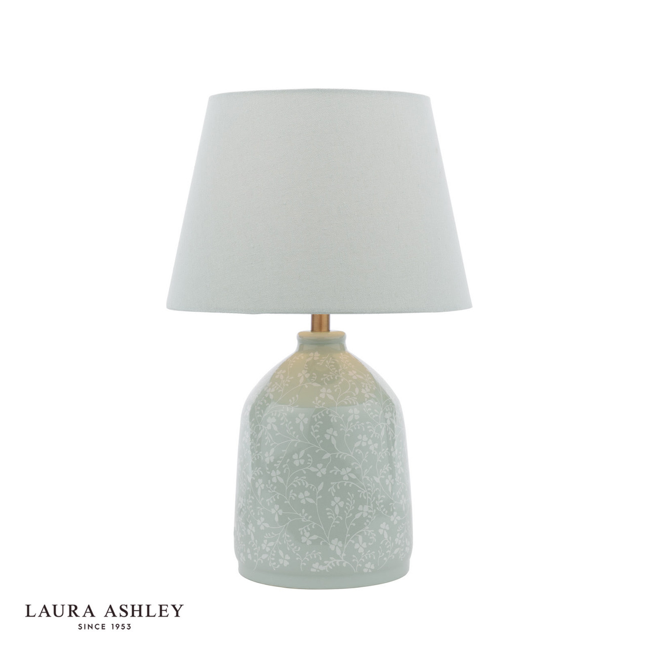 Laura Ashley Campion Table Lamp Blue With Shade - The Home Library