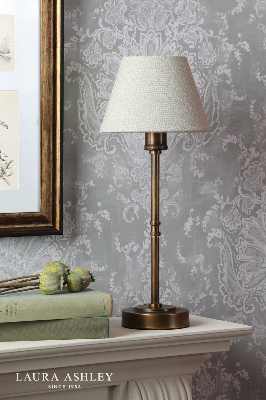 Laura Ashley Denston Table Lamp Antique Bronze With Shade - The