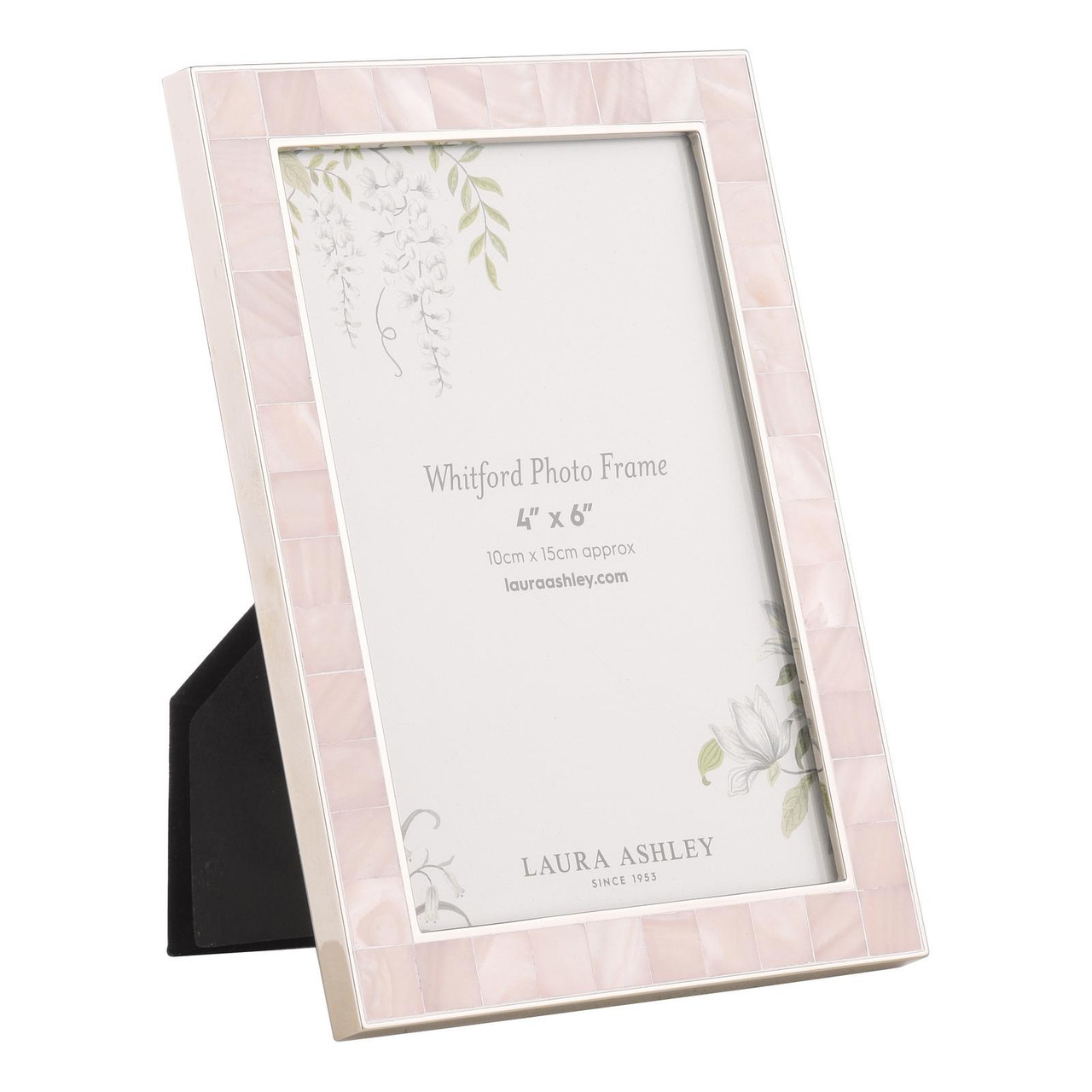 LAURA ASHLEY フォトフレーム セット Laura Ashley Whitford Photo Frame Polished Nickel and Pink 4