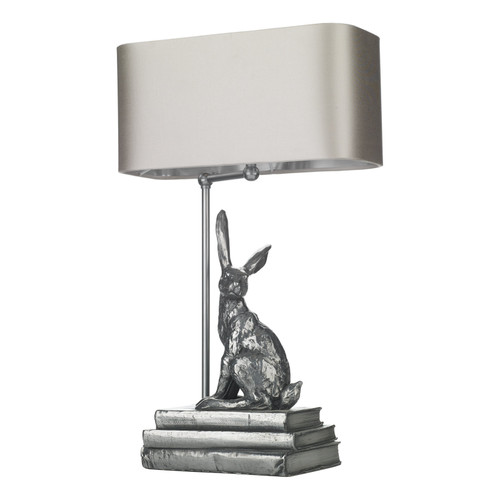 Hopper Table Lamp In Pewter