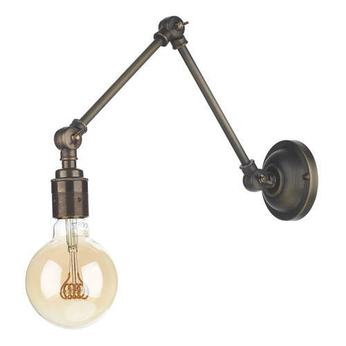 Hoxton Wall Light In Antique Brass Fitting Onlyby David Hunt Lighting