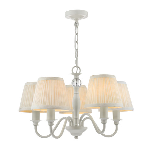 Ellis 5 Light Pendant Grey with Shades