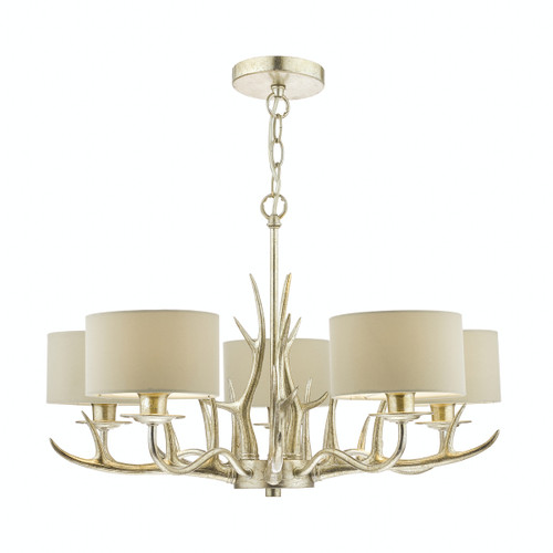 Mulroy Antler 5 Light Chandelier with Shades