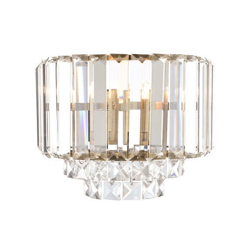 Vienna Crystal & Antique Brass Wall Light