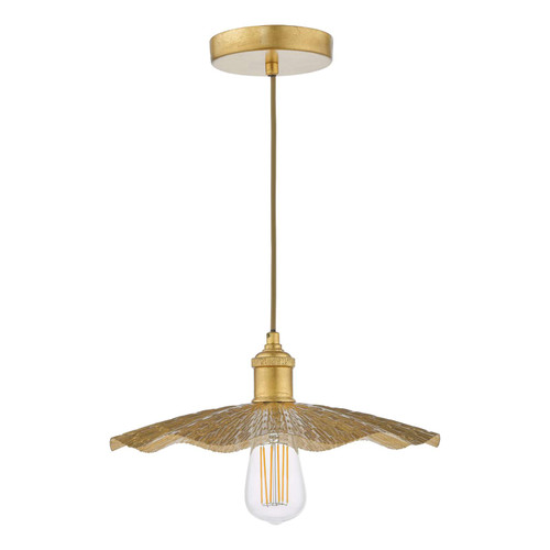 Piper 1 Light Single Pendant Gold Leaf