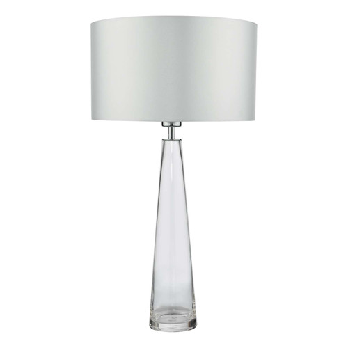 Samara 1 Light Table Lamp Clear Glass Base Only