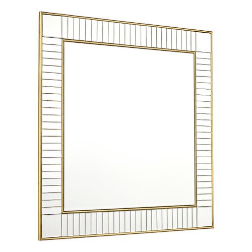 Laura Ashley Clemence Square Mirror Gold Leaf 90cm