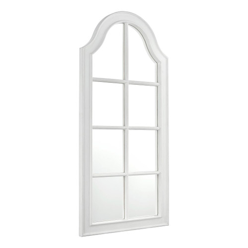 Laura Ashley Coombs Rectangle Mirror Distressed Ivory 120 x 56cm