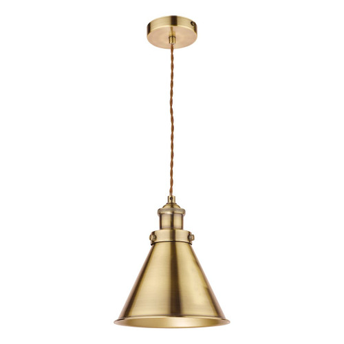 Laura Ashley Rufus Pendant Antique Brass