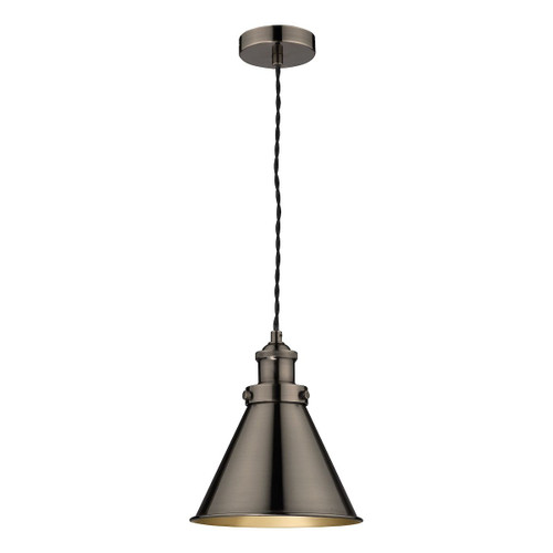 Laura Ashley Rufus Pendant Industrial Nickel