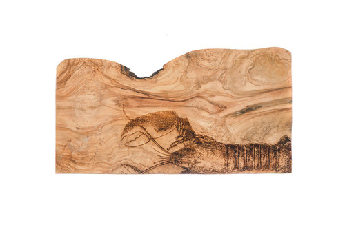 Olive wood chopping board - lobster