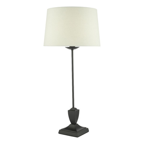 Bessa Table Lamp Satin Black With Shade