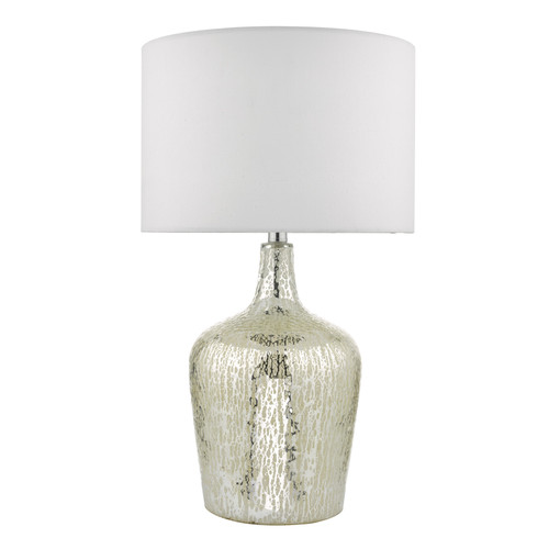 Lolek Table Lamp Silver Glass With Shade