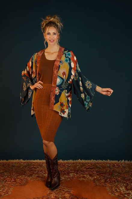 Scandinavian Flora Kimono Jacket by Powder Designs