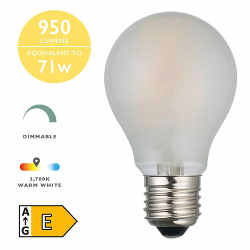 8W ES LED GLS Frosted Warm White