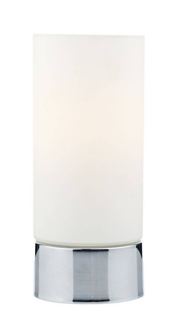 Jot Touch Table Lamp Polished Chrome Opal Glass