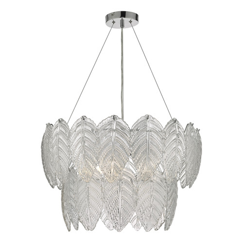 Phillipa 3 Light Pendant Clear Glass And Polished Chrome