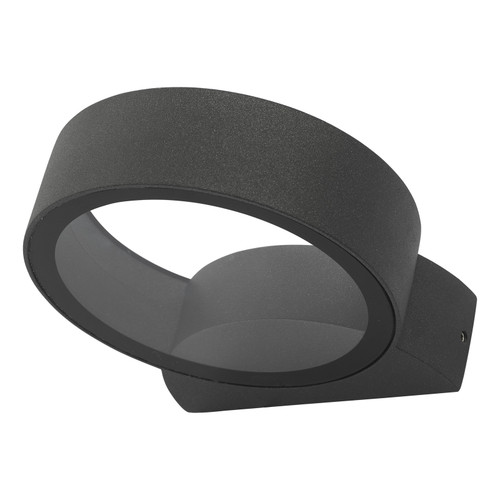 Reon 1 Light Wall Light Circle Fixed Anthracite IP65 LED