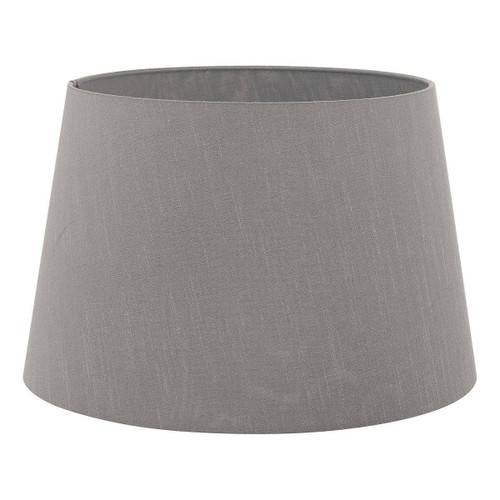 Cezanne Grey Faux Silk Tapered Drum Shade 45cm