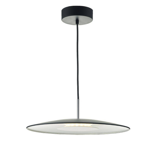 Enoch Pendant Matt Black & Stainless Steel LED