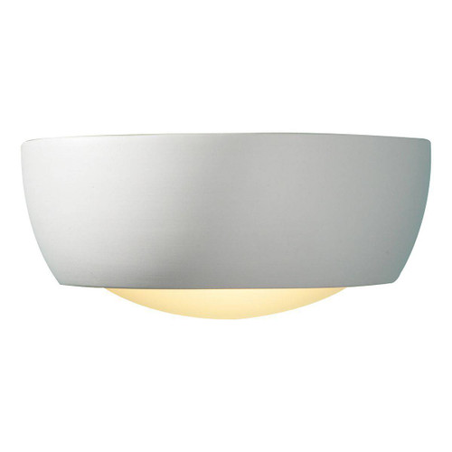 Milo Wall Light White Unglazed Ceramic Glass