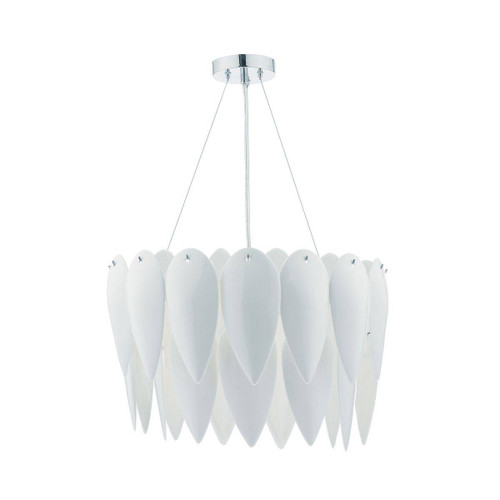 Phillipa 3 Light Pendant White Ceramic