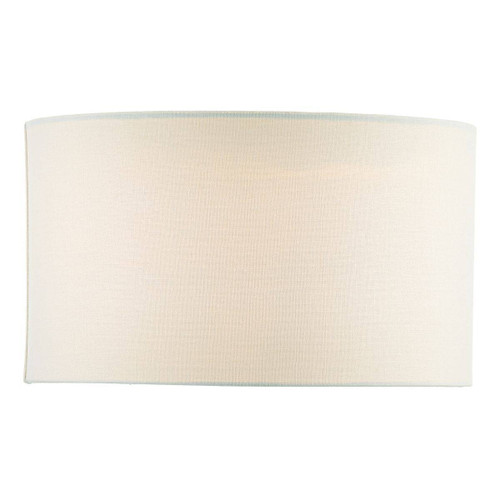 Pyramid White Linen Drum Shade 35cm