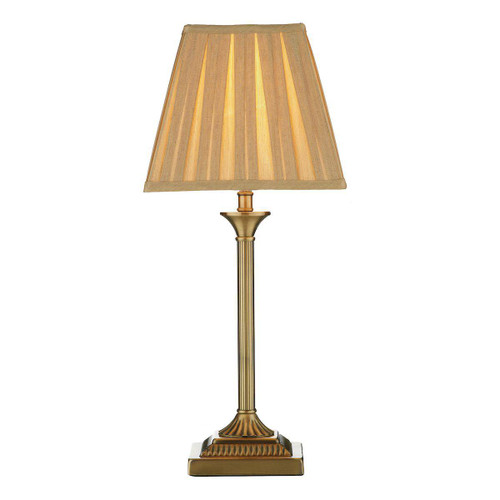 Taylor Table Lamp Antique Brass With Shade