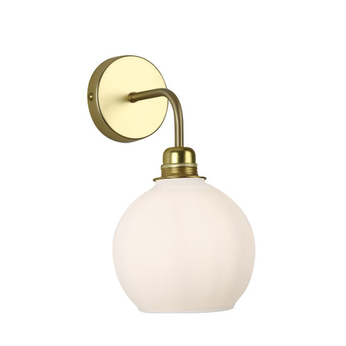 Apollo single wall light in butter brass - base only