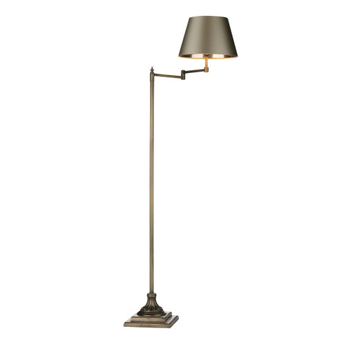 Pimlico floor lamp in antique brass